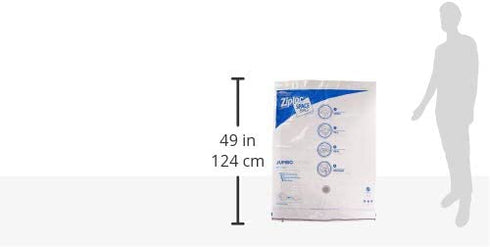 Ziploc Space Bag Clothes Vacuum Sealer Storage Bags for Home and Closet Organization, Jumbo, 2 Bags Total