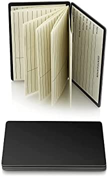 AppleTofu Magnetic Address Book - Wallet Size Address Book - Credit Card Size Address Book - Pocket Address Book for Men, 21 Pages, 9 Lines - Keep Contact Info Handy at All Times - Set of 2