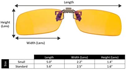 BRADDELL OPTICS Anti Glare FL-41 Rose & FL-500 Amber Blue Blocking Clip-on Computer Reading Glasses for Migraine Light Sensitivity, Photophobia and Fluorescent LED Lighting (Standard)