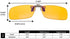 BRADDELL OPTICS Anti Glare FL-41 Rose & FL-500 Amber Blue Blocking Clip-on Computer Reading Glasses for Migraine Light Sensitivity, Photophobia and Fluorescent LED Lighting (Standard)