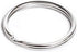 AKIRO 50 Pcs Nickel Key Rings, 25mm Keyring Split Ring Metal Key Holder Pocketed Clasps Connectors, Heavy Duty Metal Key Chain Ring