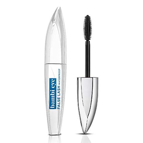 L'Oreal Paris Bambi Eye Waterproof Mascara, Lasting Volume, Length & Lift, Definition, No Clumping, No Smudging, Black, 0.21 Fl. Oz