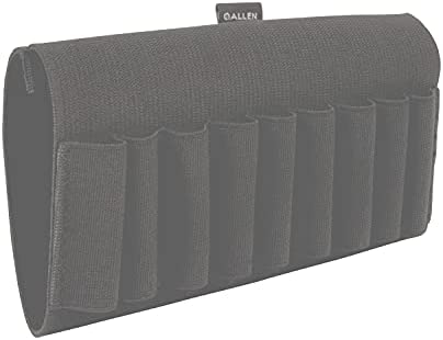 Allen Company Rifle Buttstock Shell/Cartridge Holder, Durable Elastic Loops Hold .270, 30.06, 6.5 Creedmoor, 7 mm (Fits Most Hunting Rifles), Black, 206