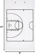 Murray Sporting Goods Basketball Coaches Clipboard | Dry Erase Double-Sided Basketball Clipboard for Coaching | Double-Sided Basketball Coach Marker Whiteboard