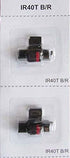 (3 Pack) COMPUMATIC Compatible/Replacement Calculator Ink Roller, Black/Red IR-40T, for Casio HR-300RC HR-200RC HR-170RC HR-150RC HR-100RC HR-100TM HR-150TM and More