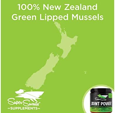 Super Snouts Joint Power Joint Supplement for Dogs and Cats, 2.64 oz - New Zealand Green Lipped Mussel, Joint Repair