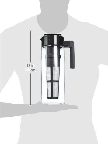 Takeya Patented Deluxe Cold Brew Coffee Maker, 2 qt, Black