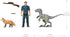 Jurassic World Dominion Owen and Velociraptor Beta Human and Dino Pack with 2 Action Figures and Accessories, Toy Gift Set and Collectible for Dinosaur Fans