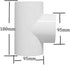 4inch Duct Hose Splitter Connector 3 Way Hose Adapter for Exhaust Fan Dryer Vent Hose, T Shape (4 inch/95mm)