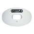 Battle Oxygen Lip Protector Mouthguard with Connected Strap – Football and Sports Mouth Guard – Maximum Oxygen Supply – Mouthpiece Fits With or Without Braces – Impact Shield Covers Lips and Teeth, White, One Size