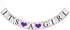 IT is A Girl Banner for Purple Lavender Royal Princess Girl Baby Shower Party Decorations