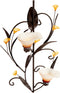 KOEHLER 10015809 Amber Lilies Candle Wall Sconce
