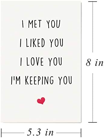 Funny I Love You Card, Birthday Card, Anniversary Card, Card for Boyfriend Husband Fiance