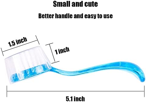 WOLEDOE Hedgehog Bath Supplies, Foldable Bathtub and 2 Pack Cleaning Brush Tool - Blue