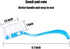 WOLEDOE Hedgehog Bath Supplies, Foldable Bathtub and 2 Pack Cleaning Brush Tool - Blue
