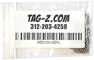 Stainless Steel Military Dog Tag Chain Set - 27 inch and 4.5 inch Ball Chains - 2.4mm #3 Size Chain