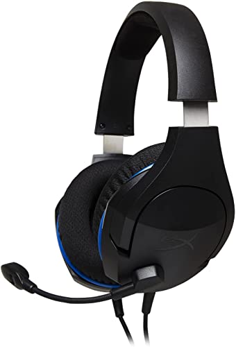 HyperX Cloud Stinger Core - Gaming Headset for PlayStation 4 and PlayStation 5, Over-Ear Wired Headset with Mic, Passive Noise Cancelling, Immersive In-Game Audio, In-Line Audio Control, Black
