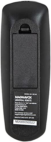Magnavox MC345 4 in 1 Universal Remote Control | Control Up to 4 Devices with 1 Remote | Works with Most Major Brands | Works with TV, DVD, VCR and Satellite |