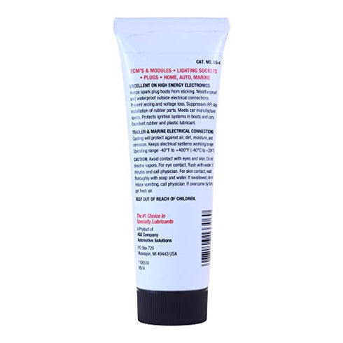 AGS Dielectric Silicone Grease Compound for All Electrical Components & Connectors - 4 oz Tube