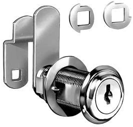 Disc Tumbler Cam Lock 1-3/4", Nickel, Key C8060-14A-C346A