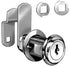 Disc Tumbler Cam Lock 1-3/4", Nickel, Key C8060-14A-C346A