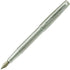 Duke 209 Bent Nib Fountain Pen Set with Ink Refills Converter, Steel Sliver