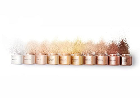 Makeup Revolution Loose Baking Powder, Make Up Setting Powder, Provides Long-lasting Coverage, Reduces Shine, For Medium To Dark Skin Tones, Banana Deep, 32g