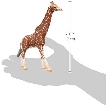 Schleich Wild Life, Animal Figurine, Animal Toys for Boys and Girls 3-8 years old, Male Giraffe
