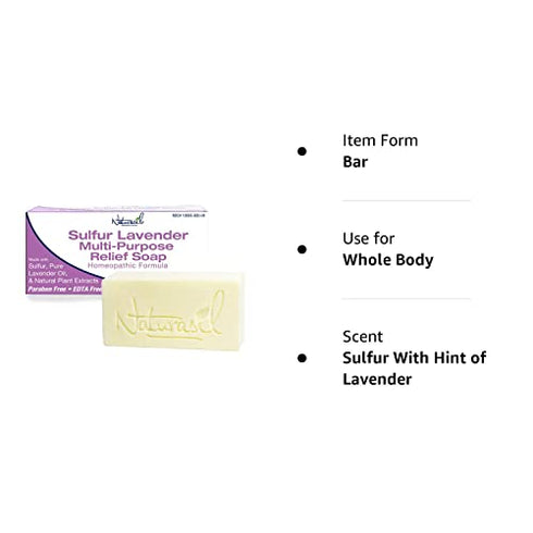 Sulfur-Lavender Soap by Naturasil 4 oz