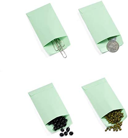 200 Pieces Colorful Small Coin Envelopes Self-Adhesive Seed Envelopes Mini Parts Small Items Storage Packets Envelopes for Garden, Office or Wedding Gift (2.25×3.5 inch)