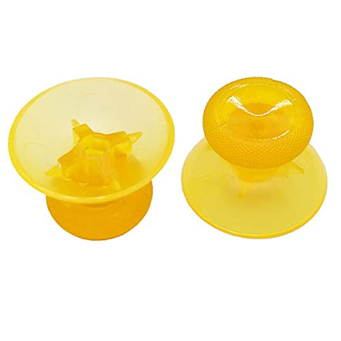 Replacement Thumbsticks,Analog Thumb Sticks Grips for Xbox One Controller - 6PCS (Transparent Yellow)