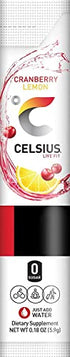 CELSIUS On-the-Go Powder Stick Packs, Cranberry Lemon, 2.5 Ounce (Pack of 14)