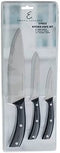 Emeril Lagasse 3-Piece Stamped Kitchen Knife Set - 8? Chef Knife, 5? Serrated Utility Knife, & 3.5? Paring Knife - Effortlessly Slice Fruits & Meats
