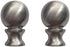 Lamp Finials 2 Pack Lamp Shades Finials Cap Knob Lamp Decoration for Lamp Harp Holder, Brushed Nickel
