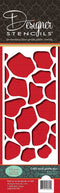 Designer Stencils Giraffe Skin Side Cake Stencil, 4-Inch, Beige/Semi-Transparent