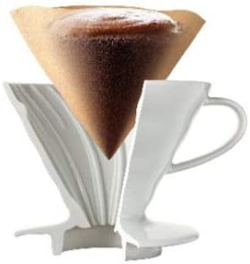 Hario V60 Paper Coffee Filters, Size 02, White, Tabbed (300 Sheets) (3 Items)