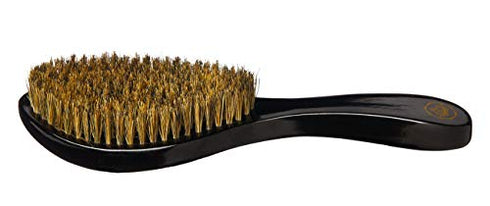 RED by KISS 360 Power Wave X Bow Wow Curved Wave Boar Brush 100% Natural Medium Soft Bristles