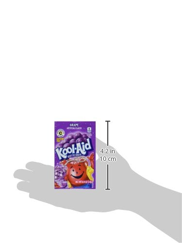 Kool-Aid Soft Drink Mix Grape Unsweetened, Caffeine Free - 0.14 Oz, Pack of 12