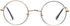 AZorb Blue Light Blocking Glasses for Women Men Retro Round Metal Frame Eyeglasses (Gold)