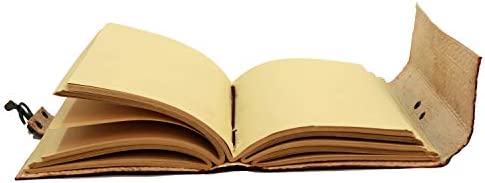 Leather Journal with Unlined Pages - Sun & Moon Leather Bound Writing Journal for Women & Men (5x7 in) Lined Journals for Women, Leather Bound Notebook Ruled Journal & Diary, Lined Journal for Writing