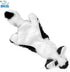 Best Pet Supplies 2-in-1 Stuffless Squeaky Dog Toys with SoftFabric for Small, Medium, and Large Pets, No Stuffing for Indoor Play, Supports Active Biting and Play - Cow, Small