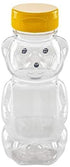 12 oz Honey bear with Flip Top Lid Plastic Squeeze Bear Wedding Party Favors (6 yellow)