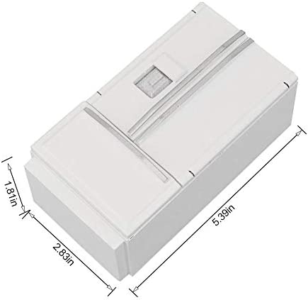 Tnfeeon 1:12 Dollhouse Miniature Accessories Refrigerator, High Simulation Kitchen Prop Delicate Model Dollhouse Decor(White)