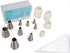 Kasmoire 9 Pcs Round Piping Tip ,Macaron Piping Tip ,Cake and Cookie Decorating Plain Tube Set