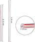 500 Pcs 8.27 Inch Colorful Flexible Plastic Drinking Straws,Individually Wrapped , Bendable,Disposable,Thick Straw for Party, for Use with Any Jumbo Cup or Water Bottle,BAP Free, Dia 0.24inch