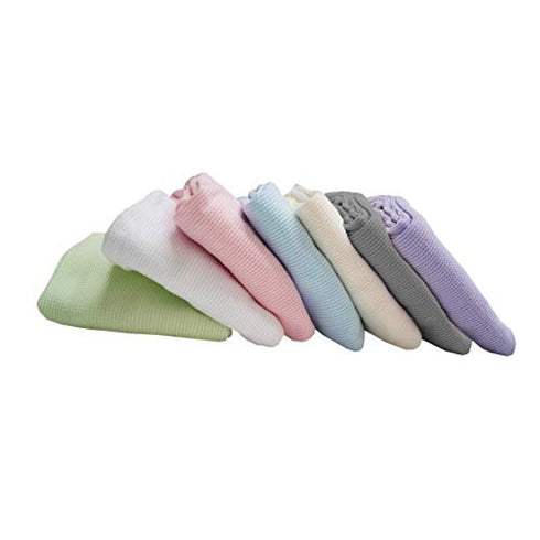 American Baby Company 30 X 40 - Soft 100% Natural Cotton Thermal/Waffle Swaddle Blanket, Celery, Soft Breathable, for Boys and Girls