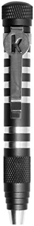 Kershaw TX-Tool (TXTOOL); 4.8 in. Single-Position Multifunction Magnetic Bit Driver; Includes T-6, T-8, T-10, 2 Phillips and Slotted Screwdriver Bit; 1.1 oz, Black