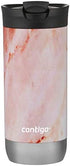 Contigo Huron Insulated Stainless Steel Travel Mug with SnapSeal Lid, 16oz Rose Quartz