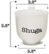 Sugar Bowl | Cute Ceramic "Shuga" Dish with Lid | Perfect Hostess Gift or Housewarming Gift