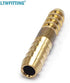 LTWFITTING Brass Barb Splicer Mender 1/4-Inch Hose ID Fitting Air Water Fuel Hose Joiner(Pack of 10)
